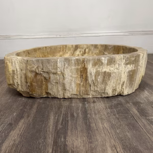 bathroom counter top petrified wood vanity vessel basin sink pws 12