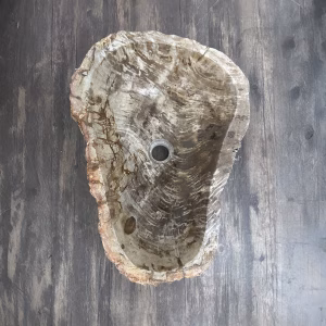 bathroom counter top petrified wood vanity vessel basin sink pws 10