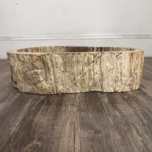 bathroom counter top petrified wood vanity vessel basin sink pws 10