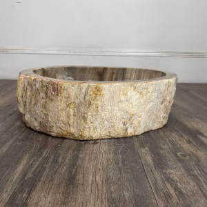 bathroom counter top petrified wood vanity vessel basin sink pws 21
