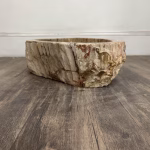 bathroom counter top petrified wood vanity vessel basin sink pws 23