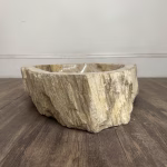 bathroom counter top petrified wood vanity vessel basin sink pws 01