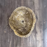 bathroom counter top petrified wood vanity vessel basin sink pws 19