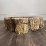 bathroom counter top petrified wood vanity vessel basin sink pws 02