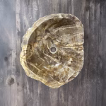 bathroom counter top petrified wood vanity vessel basin sink pws 09