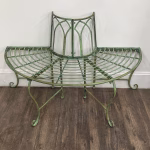 victorain half round tree surround garden bench