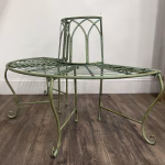 victorain half round tree surround garden bench