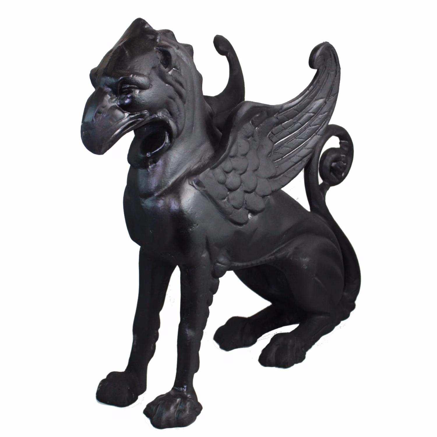 gargoyle griffin statue in aluminum for driveway or garden
