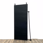 Metal Sliding Door - Rivet Brutalist Door with Track Closet Hanging