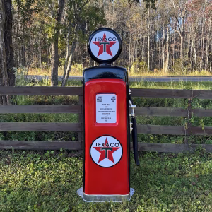 texaco aluminum replica reproduction gas tank pump 125lbs