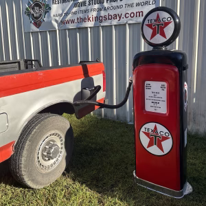 texaco aluminum replica reproduction gas tank pump 125lbs