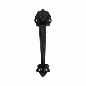 solid cast brass in oil rubbed bronze european crown door or cabinet pull