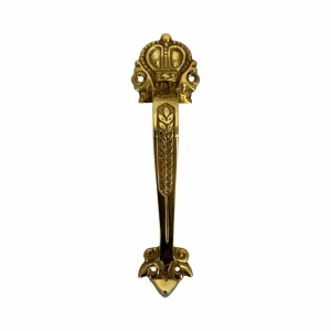 solid cast brass european crown hand pull