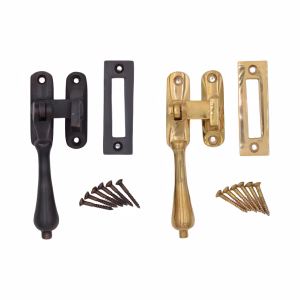 window casement lock with tear drop handle