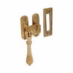 window casement lock with tear drop handle