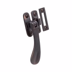 flat handle window casement latch set in bronze