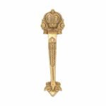 solid cast brass european crown door or cabinet pull