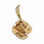 left or right handed ice box latch in solid brass for antique oak refrigerator