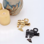 brass springing transom window casement latch with pull handle