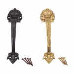 solid cast brass in oil rubbed bronze european crown door or cabinet pull