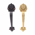 solid cast brass european crown door or cabinet pull