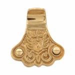 curly window sash finger lift in brass 3 finish choices