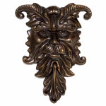 gothic rams head door knocker cast brass