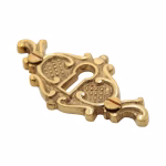 victorian style flared brass keyhole escutcheon 2 finish choices