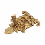 gothic rams head door knocker cast brass