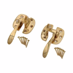 left or right handed ice box latch in solid brass for antique oak refrigerator