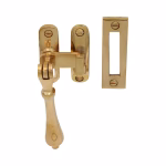 window casement lock with tear drop handle