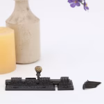 victorian slide bolt iron and brass knob antique replica