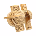 victorian style sundial motif window sash lock solid brass