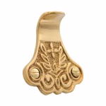 curly window sash finger lift in brass 3 finish choices