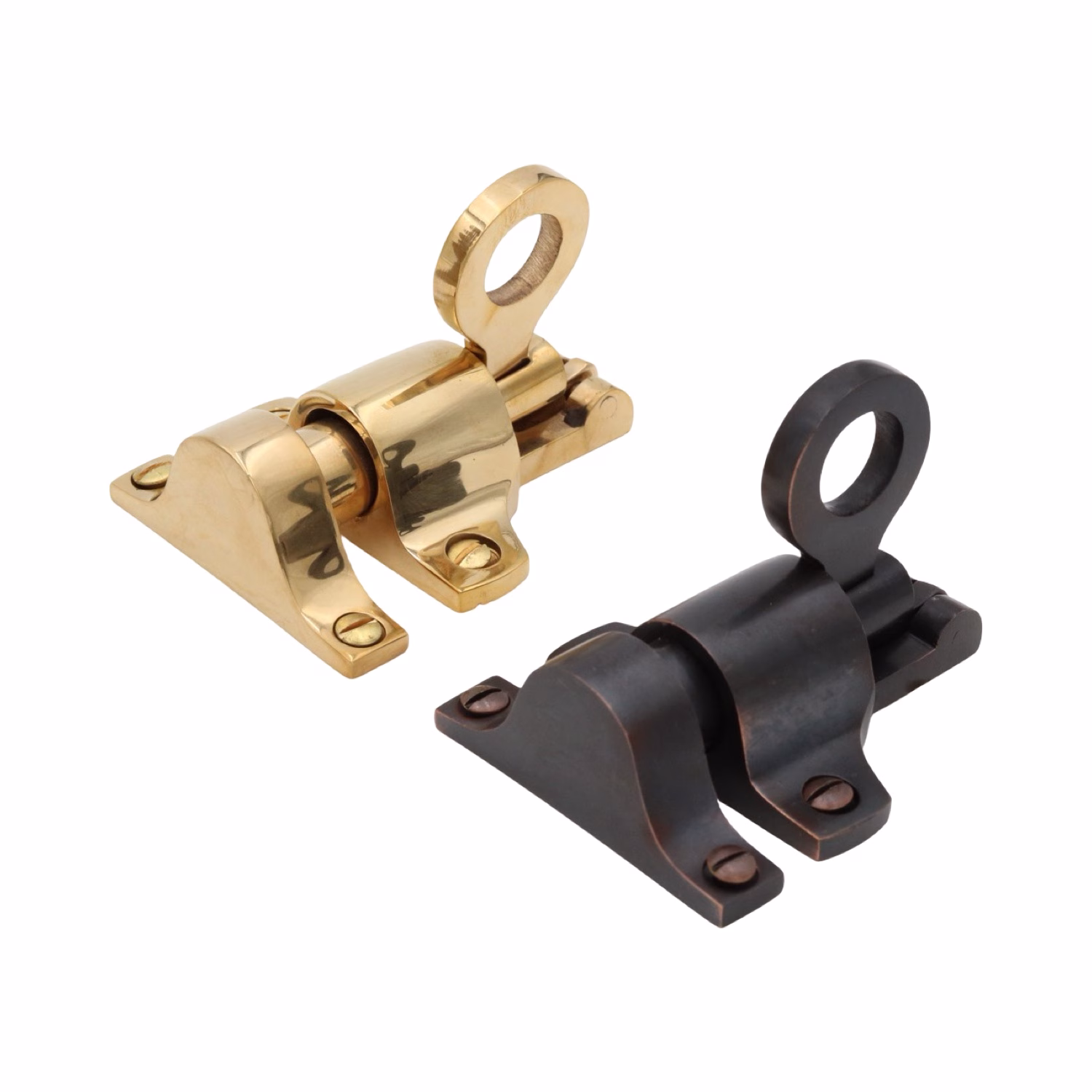 brass springing transom window casement latch with pull handle