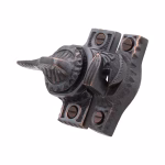victorian style sundial motif window sash lock with bronze finish