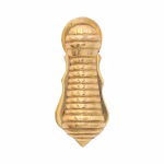 ribbed swivel keyhole escutcheon in cast solid brass