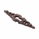 vertical cabinet door keyhole escutcheon in cast brass 3 finish choices