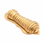 ribbed swivel keyhole escutcheon in cast solid brass