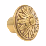 sunflower brass cabinet knob 1.25 inches 3 finish choices