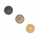 sunflower brass cabinet knob 1.25 inches 3 finish choices