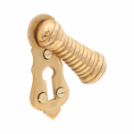 ribbed swivel keyhole escutcheon in cast solid brass