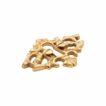 cabinet or door keyhole cover in brass the wing