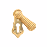 ribbed swivel keyhole escutcheon in cast solid brass