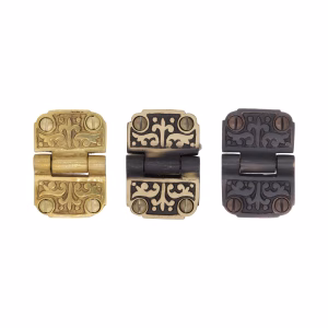 Flush Victorian Cabinet Flap Hinge Antique Solid Brass 2 Inch - 3 Finish Choices