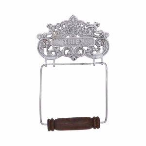 Wall Mounted French Style Chrome Toilet Paper Holder