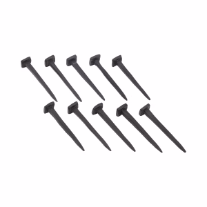 Set of 10 Wrought Iron Square Head Nails - 3 Inch