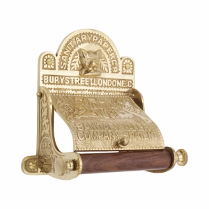 Polished Brass Toilet Paper Holder - The Sanitary London