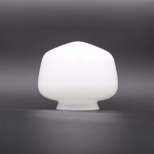 White Glass Shade for Schoolhouse Fan and Lighting Fixtures 3.25 Inch Fitter