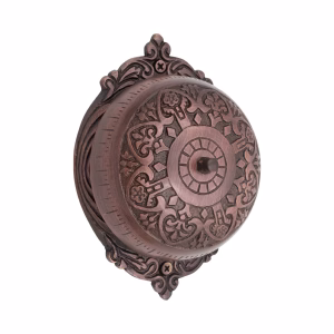 Hand Crank Twist Door Bell Antique Victorian Vintage Replica Bronze